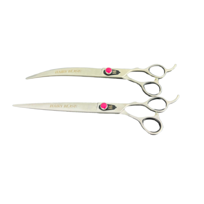 Hairy Beast Sakura 9.0" Straight & Curved Grooming Scissor Set - Image 2