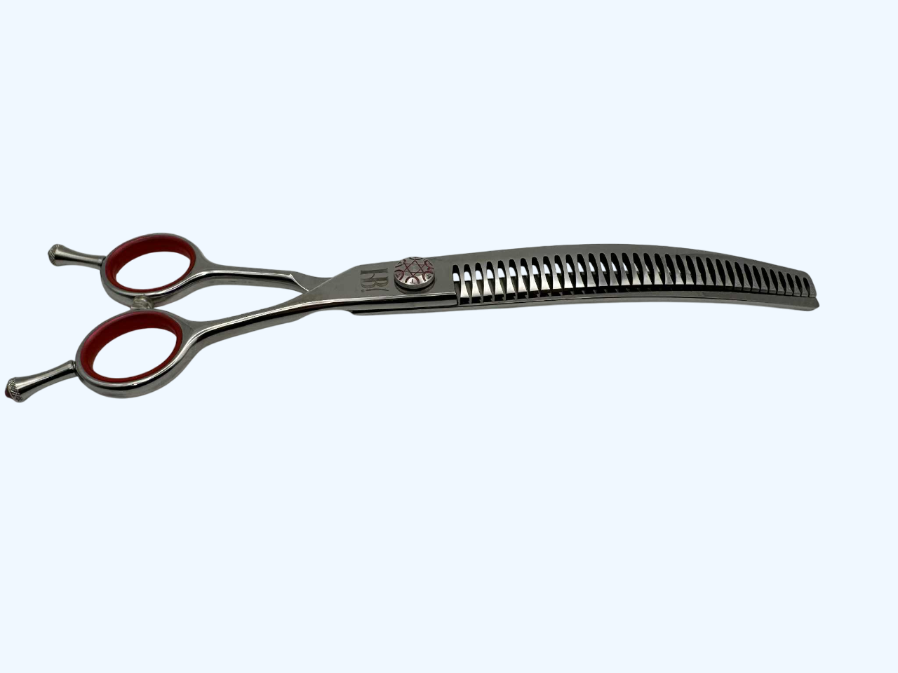 Hairy Beast Taifuu 7.5" 35 Tooth Curved Chunker Blender Ball Bearing Grooming Scissor - Image 4