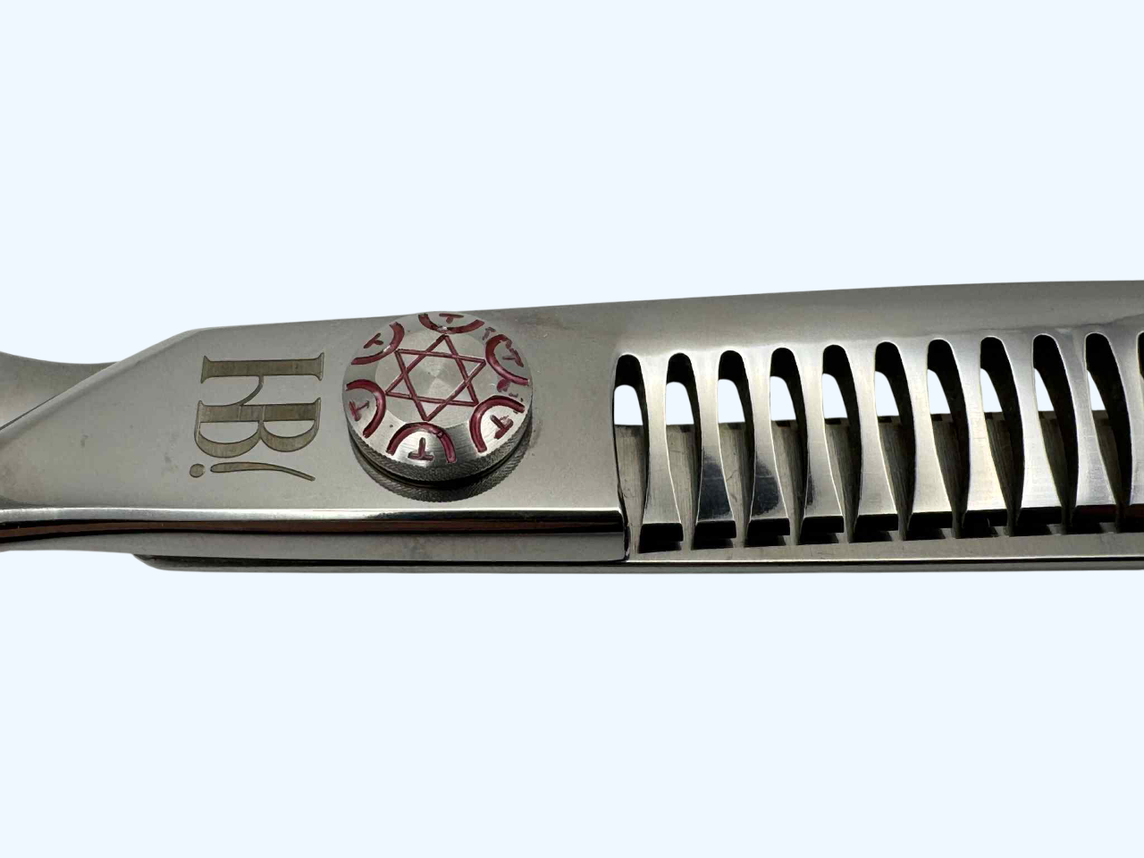 Hairy Beast Taifuu 7.5" 35 Tooth Curved Chunker Blender Ball Bearing Grooming Scissor - Image 3