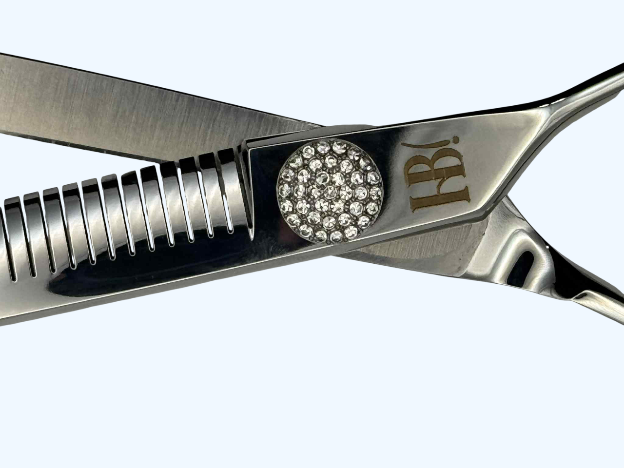 Hairy Beast Aubrey Curved Piano Tooth Fluffer 40 Tooth 7.0" Grooming Scissor - Image 2